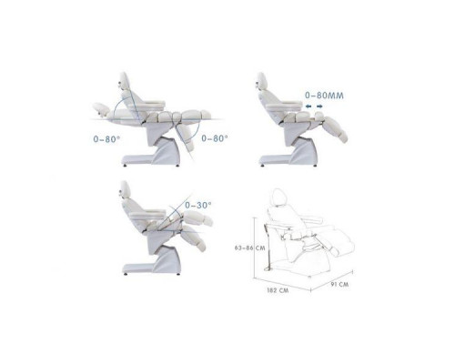 Косметологическое кресло SD-3878, 5 моторов