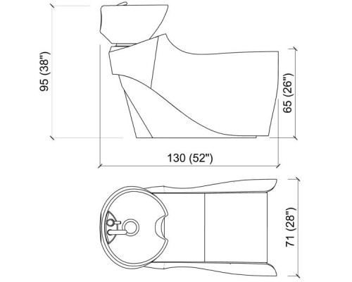 Мойка парикмахерская MUU MUU BASIC