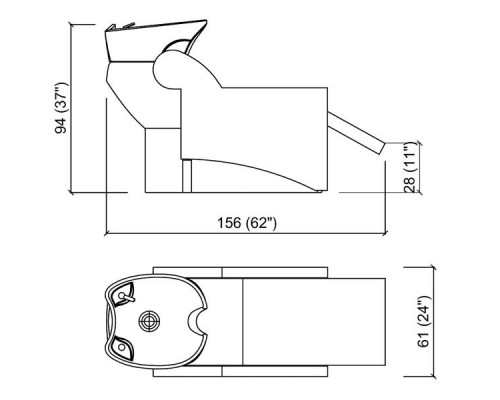 Мойка парикмахерская WASHLOUNGE JUBILEE SHIATSU