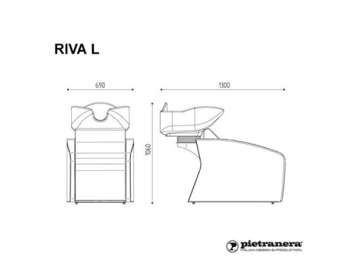 Мойка парикмахерская RIVA L