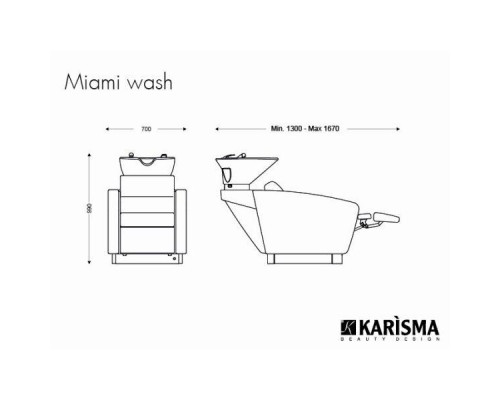 Мойка парикмахерская MIAMI WASH JET MASSAGE